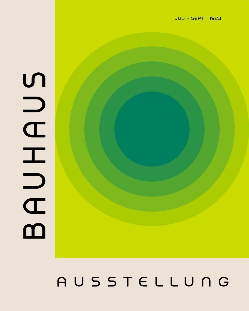 Konten Poster Bauhaus Austellung