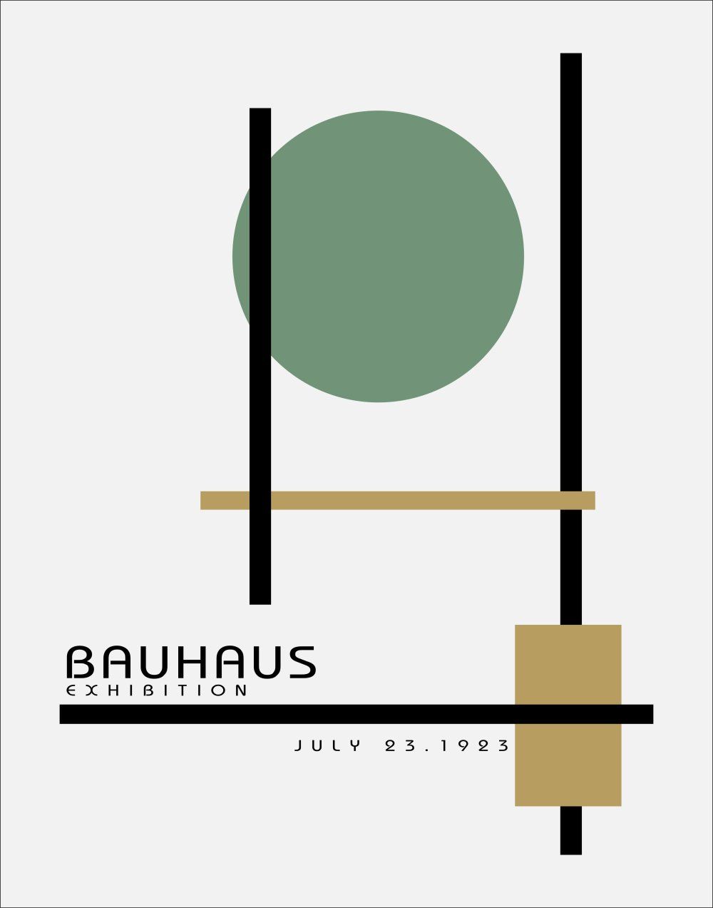Konten Poster Bauhaus Exhibition