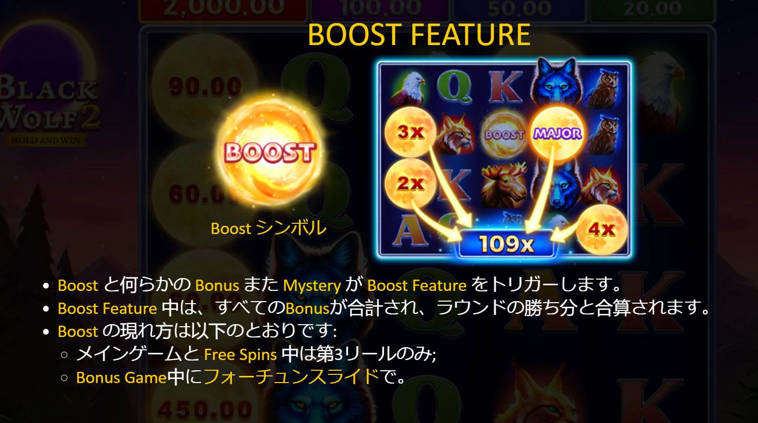 Black Wolf 2　BOOSY FEATURE