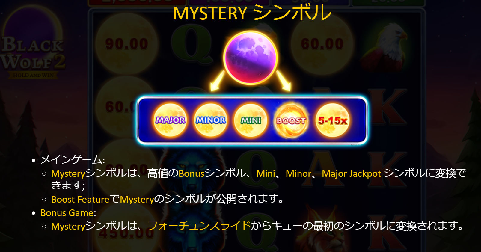 Black Wolf 2　MYSTERYシンボル