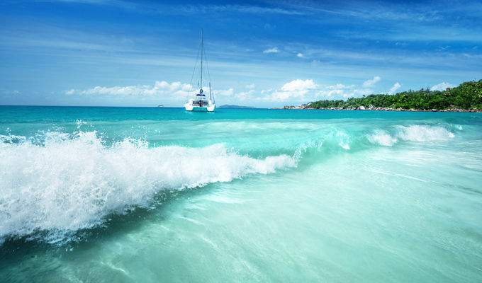 Praslin Seychelles beach