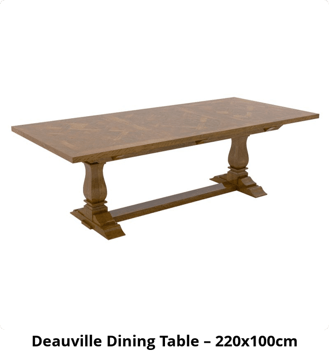 Deauville Dining Table – 220x100cm