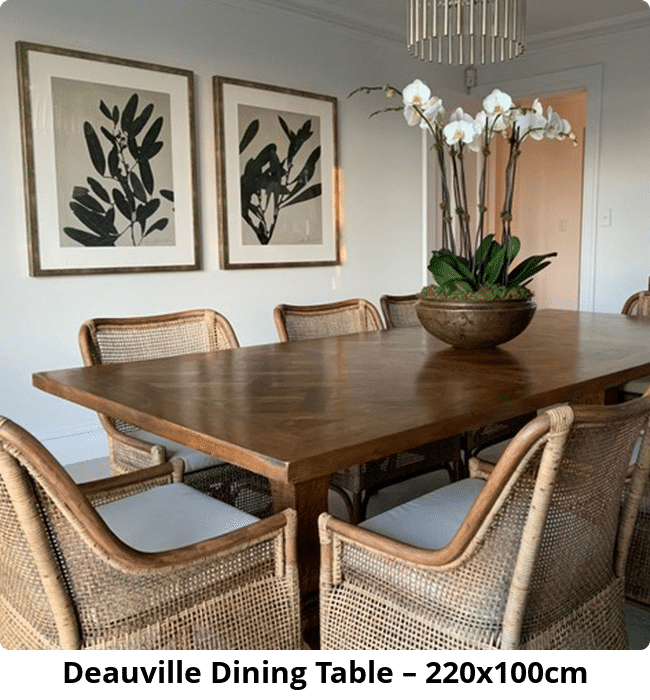 Deauville Dining Table – 220x100cm