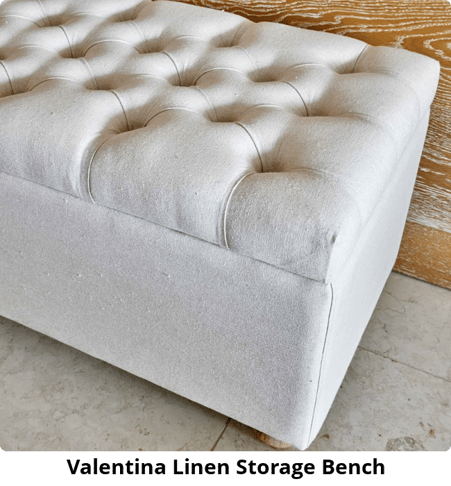 Valentina Linen Storage Bench