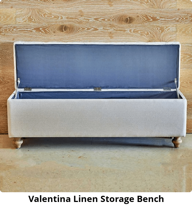 Valentina Linen Storage Bench