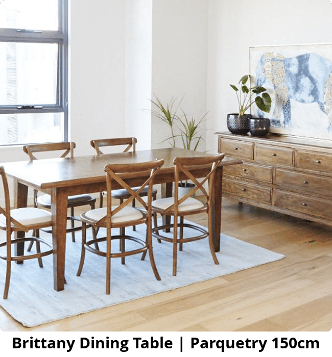 Brittany Dining Table | Parquetry 150cm