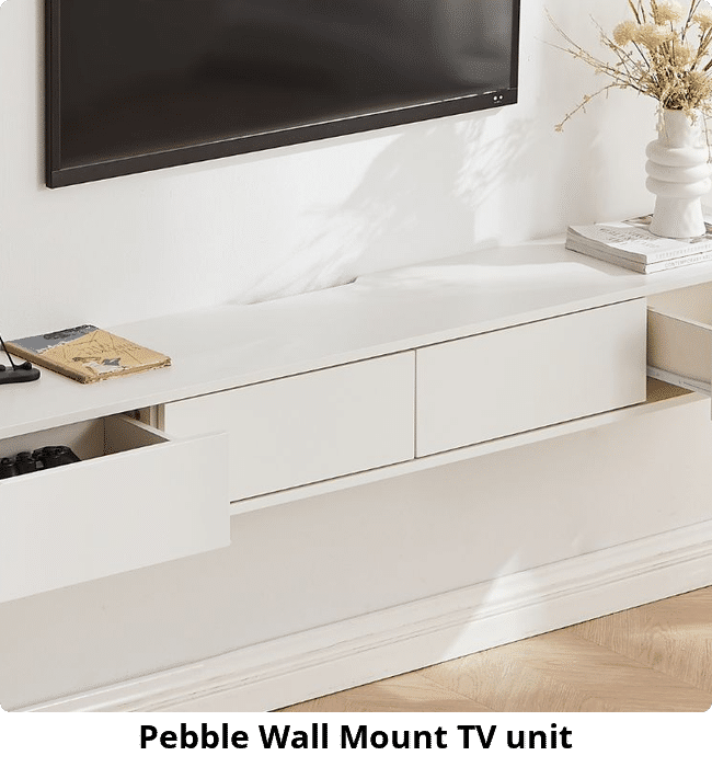 Pebble Wall Mount TV unit