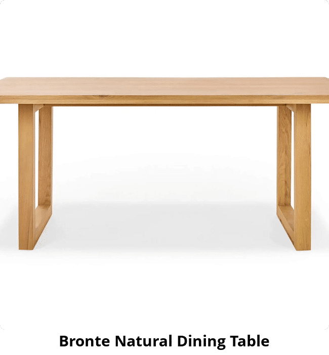 Bronte Natural Dining Table