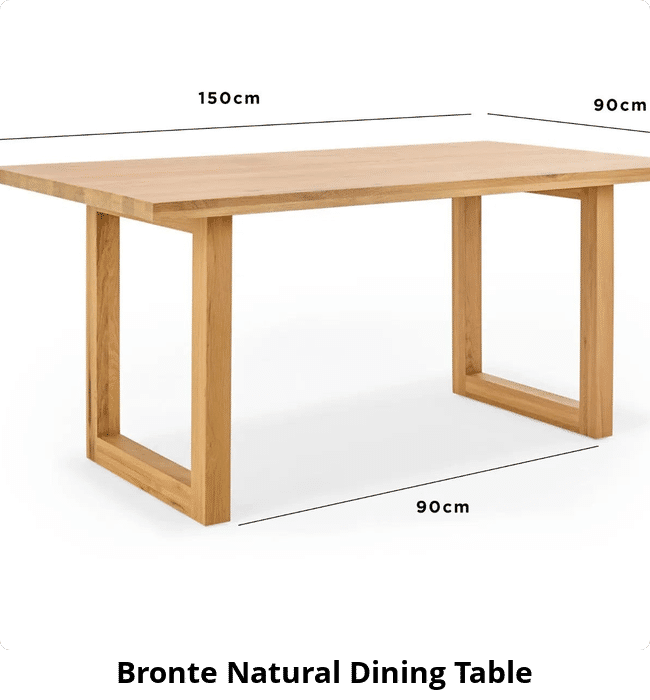 Bronte Natural Dining Table