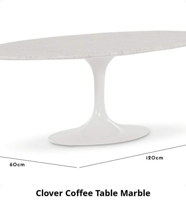 Clover Coffee Table Marble