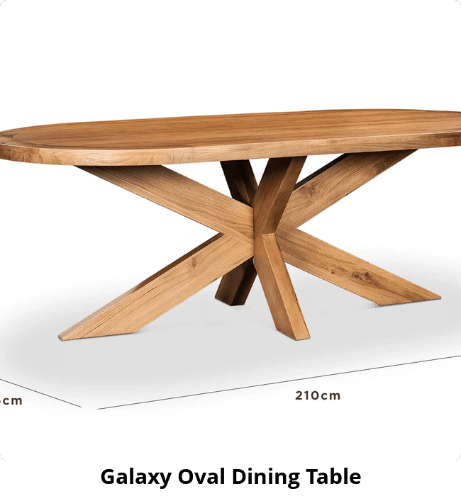 Galaxy Oval Dining Table