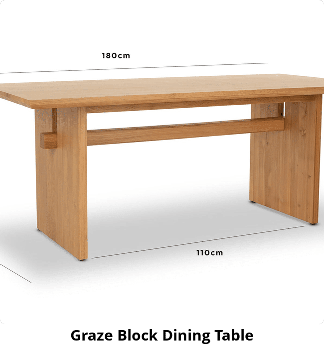 Graze Block Dining Table