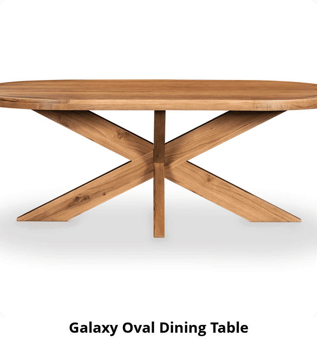 Galaxy Oval Dining Table