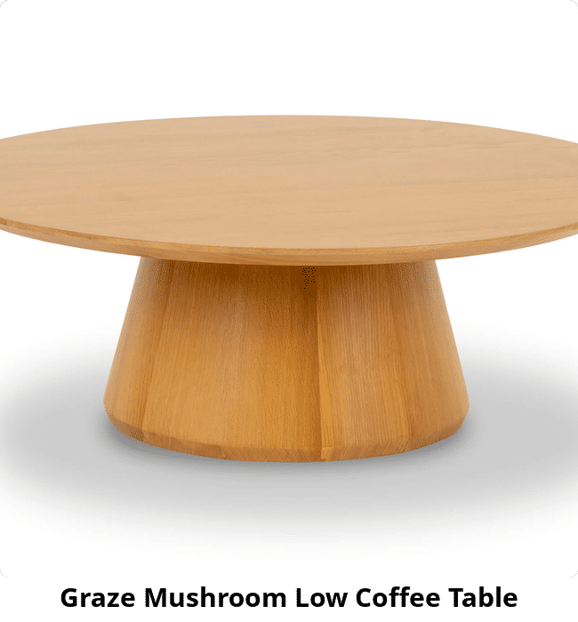 Graze Mushroom Low Coffee Table