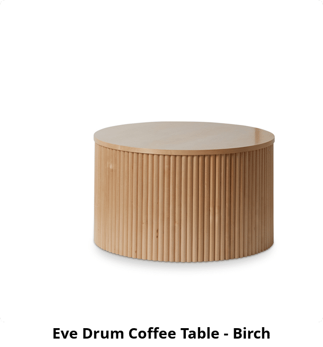 Eve Drum Coffee Table - Birch