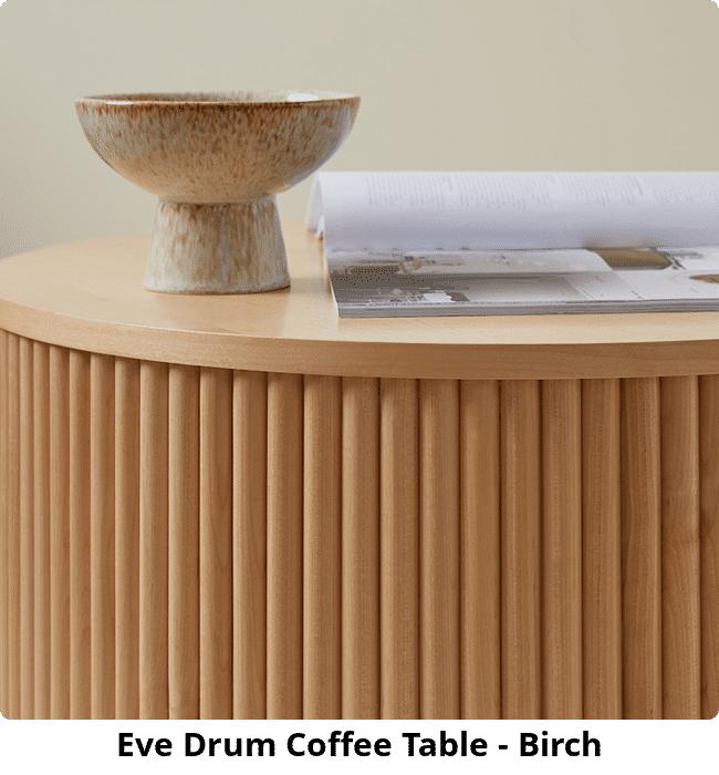 Eve Drum Coffee Table - Birch