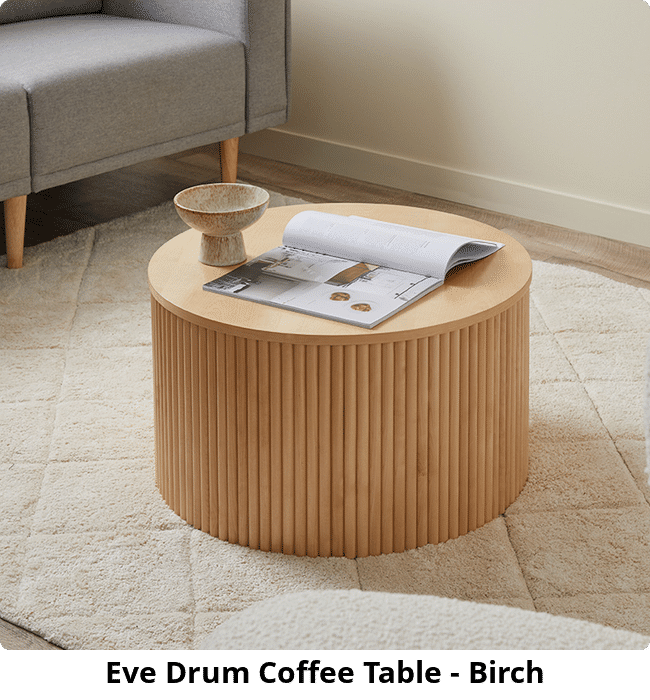 Eve Drum Coffee Table - Birch