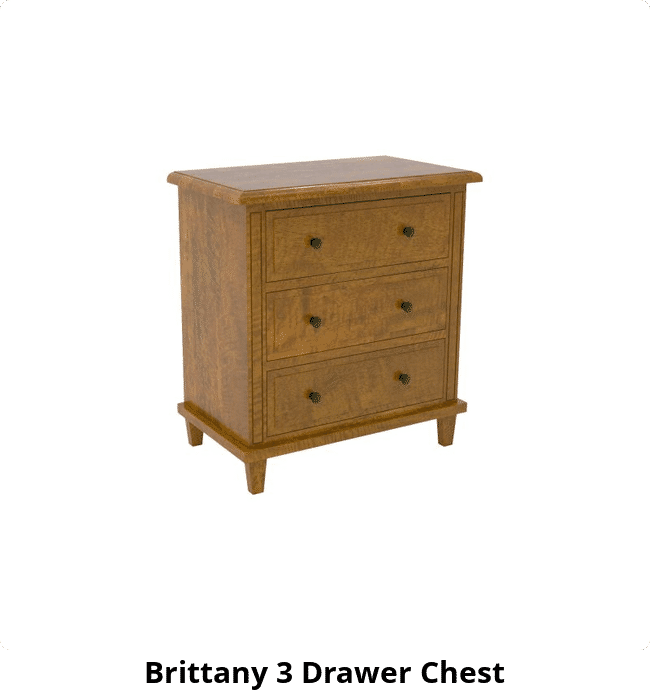 Brittany 3 Drawer Chest