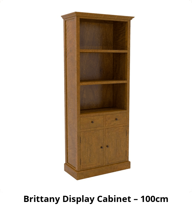 Brittany Display Cabinet – 100cm