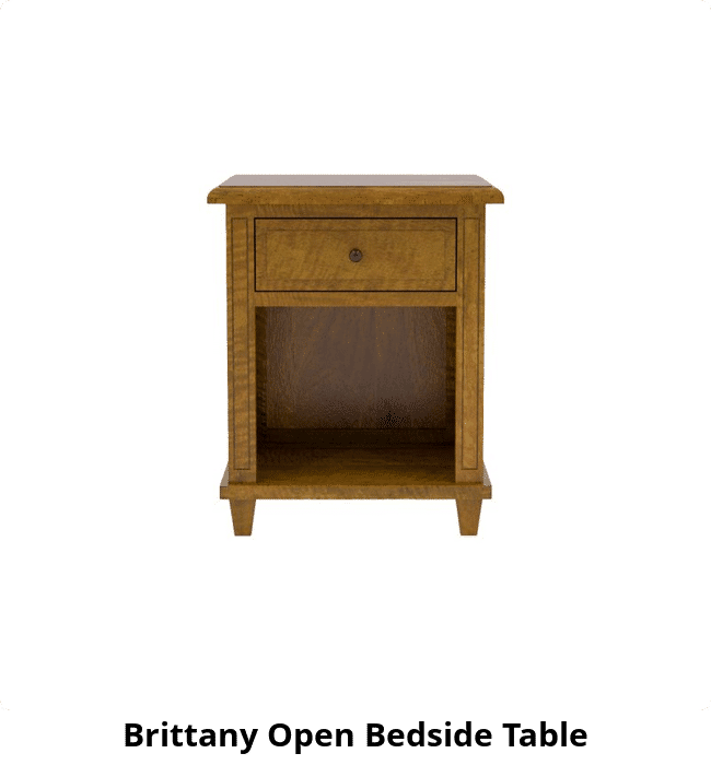 Brittany Open Bedside Table