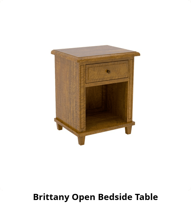 Brittany Open Bedside Table