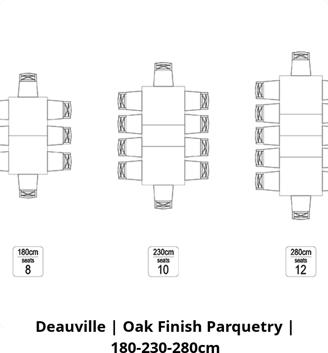 Deauville | Oak Finish Parquetry | 180-230-280cm