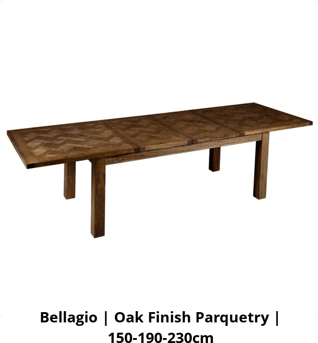 Bellagio | Oak Finish Parquetry | 150-190-230cm
