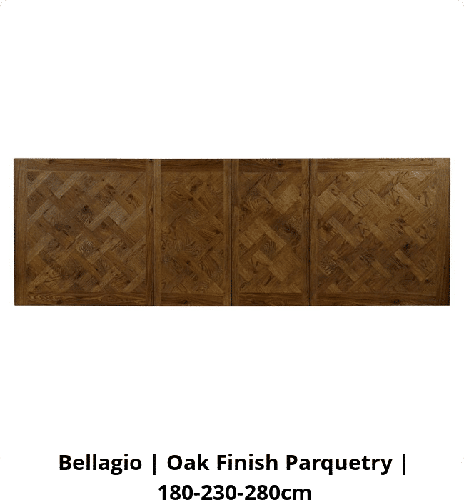 Bellagio | Oak Finish Parquetry | 180-230-280cm