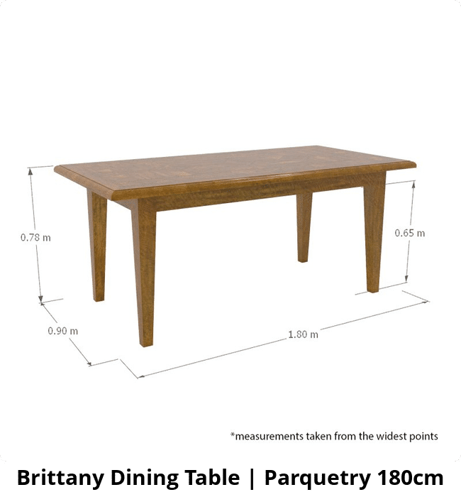 Brittany Dining Table | Parquetry 180cm
