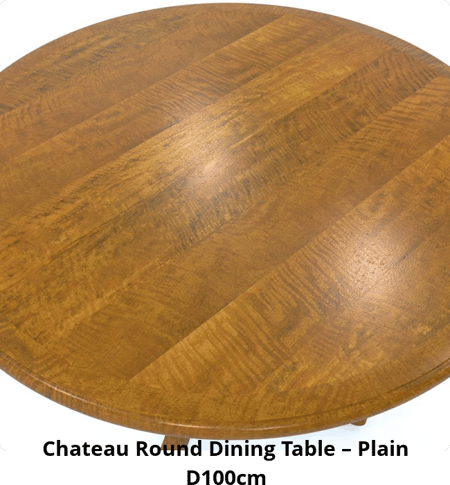 Chateau Round Dining Table – Plain D100cm