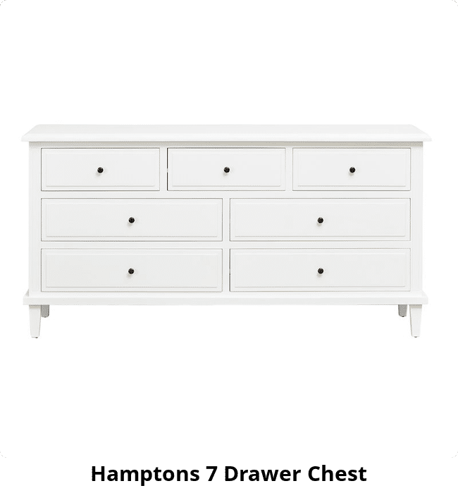 Hamptons 7 Drawer Chest