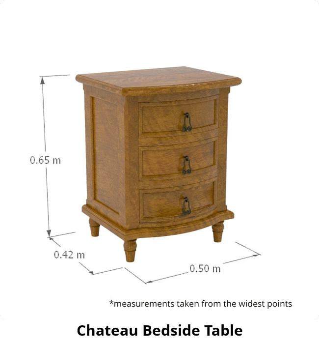 Chateau Bedside Table