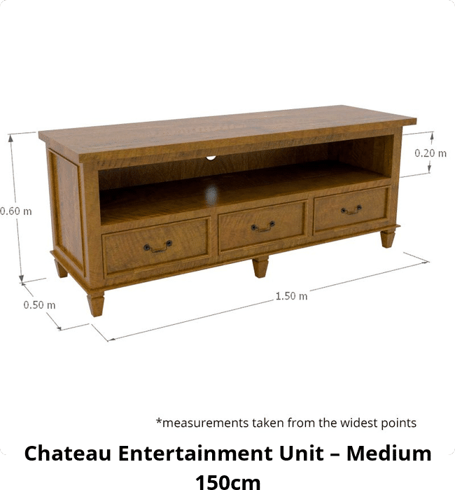 Chateau Entertainment Unit – Medium 150cm