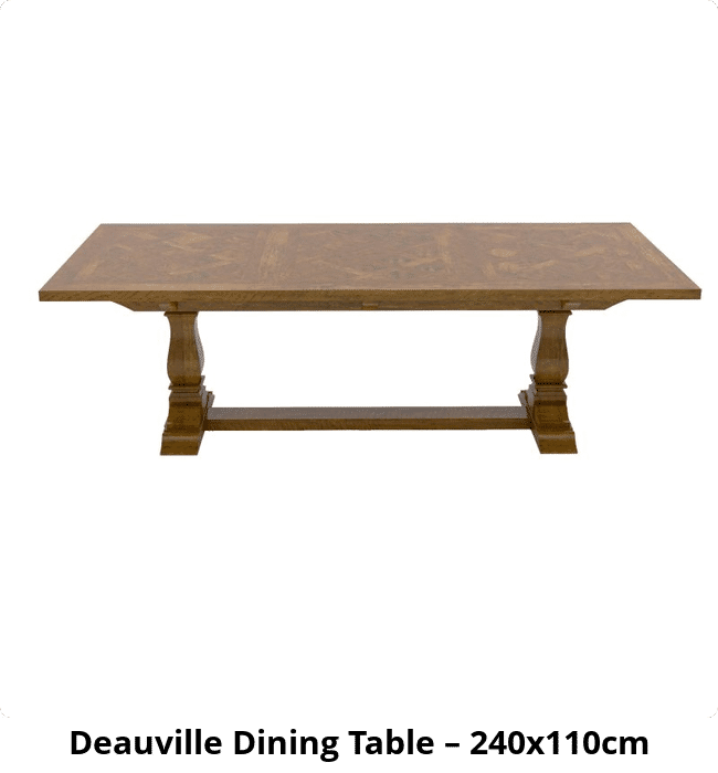 Deauville Dining Table – 240x110cm