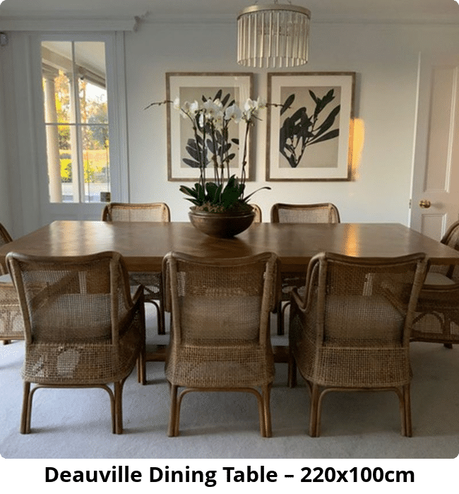 Deauville Dining Table – 220x100cm