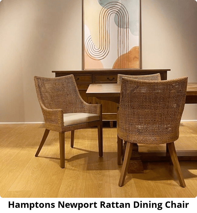 Hamptons Newport Rattan Dining Chair