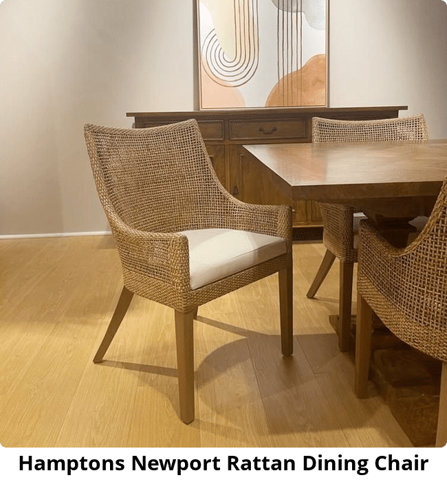 Hamptons Newport Rattan Dining Chair