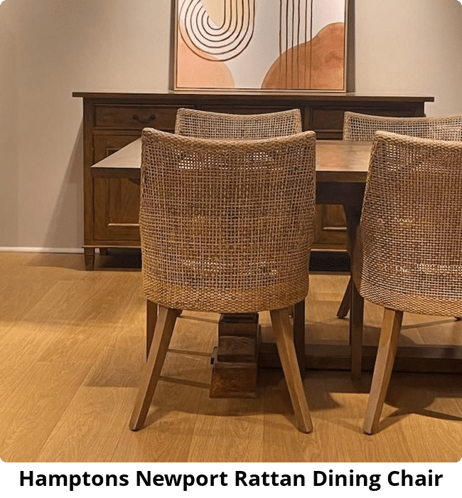 Hamptons Newport Rattan Dining Chair