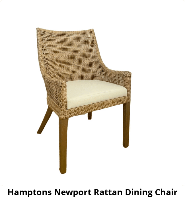 Hamptons Newport Rattan Dining Chair