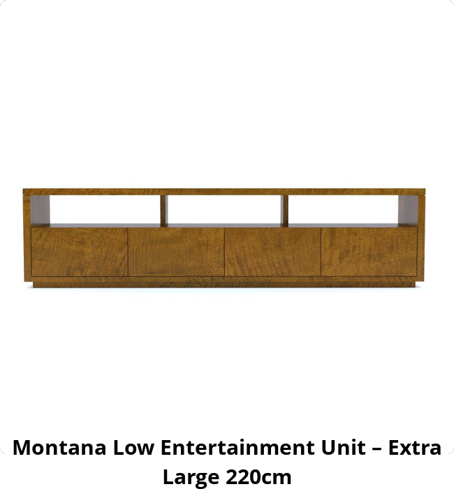 Montana Low Entertainment Unit – Extra Large 220cm