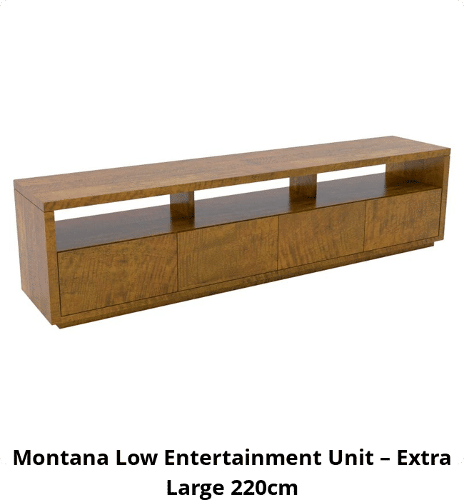 Montana Low Entertainment Unit – Extra Large 220cm