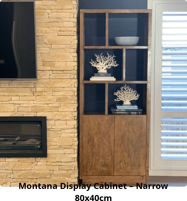 Montana Display Cabinet – Narrow 80x40cm