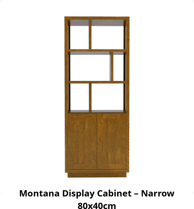 Montana Display Cabinet – Narrow 80x40cm