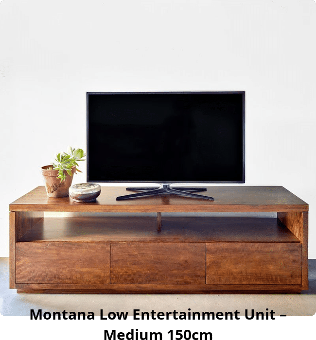 Montana Low Entertainment Unit – Medium 150cm