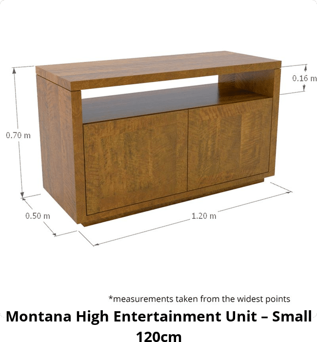 Montana High Entertainment Unit – Small 120cm