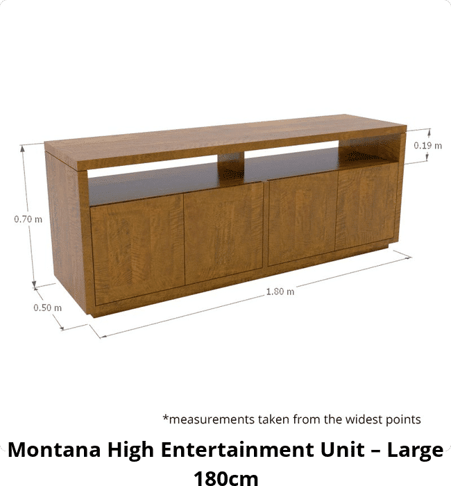 Montana High Entertainment Unit – Large 180cm