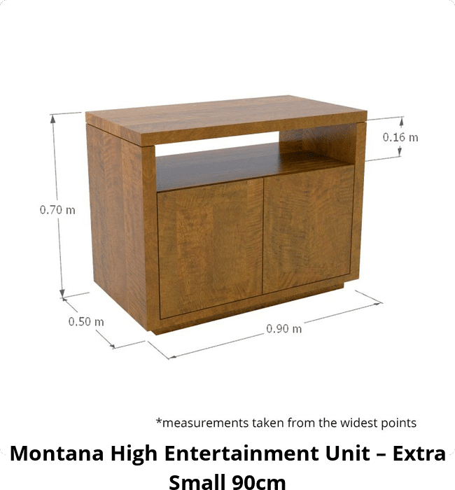 Montana High Entertainment Unit – Extra Small 90cm