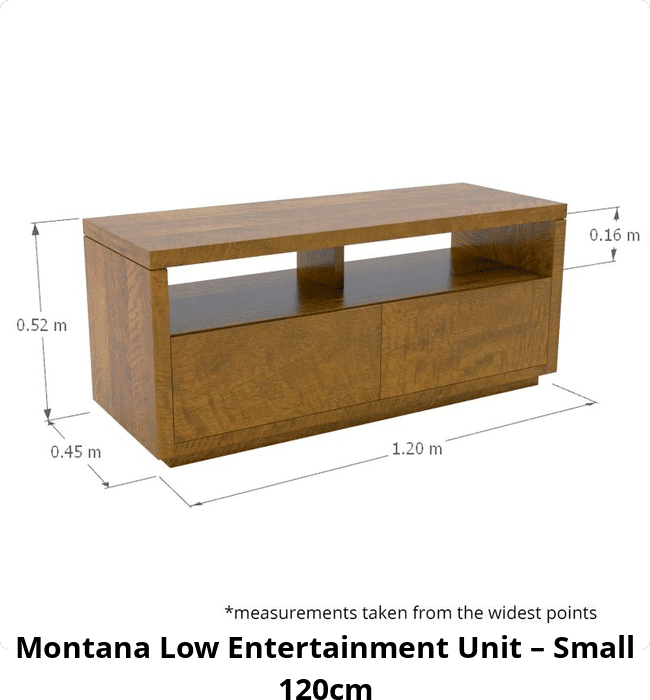 Montana Low Entertainment Unit – Small 120cm