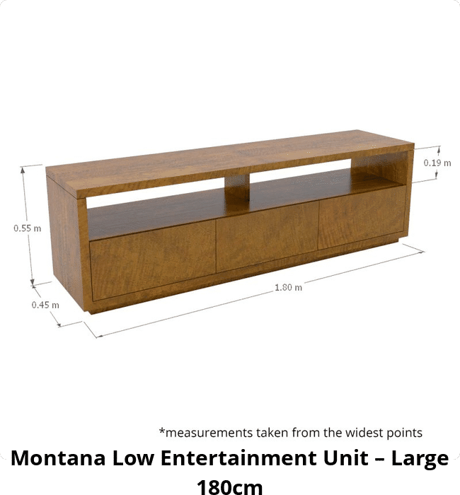 Montana Low Entertainment Unit – Large 180cm