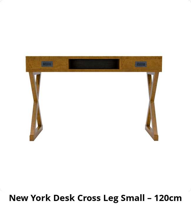 New York Desk Cross Leg Small – 120cm